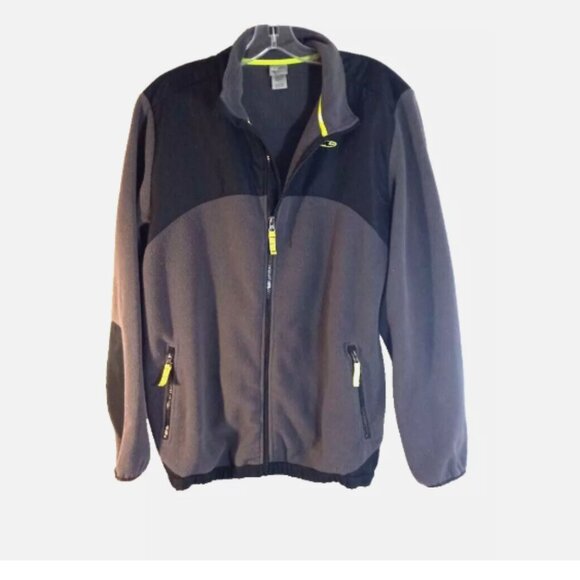 Champion Jacket Anorak Size XL 16-18 Full-Zip  Black/Gray Reflective Lined - Picture 10 of 12